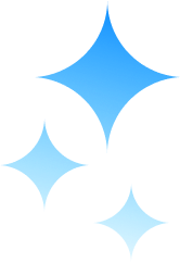 Blue sparkle icon symbolizing cleanliness